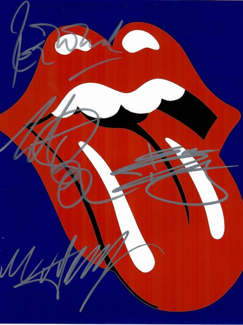 The Rolling Stones Jagger Richards Woods Watts Signed 8X10 Photo